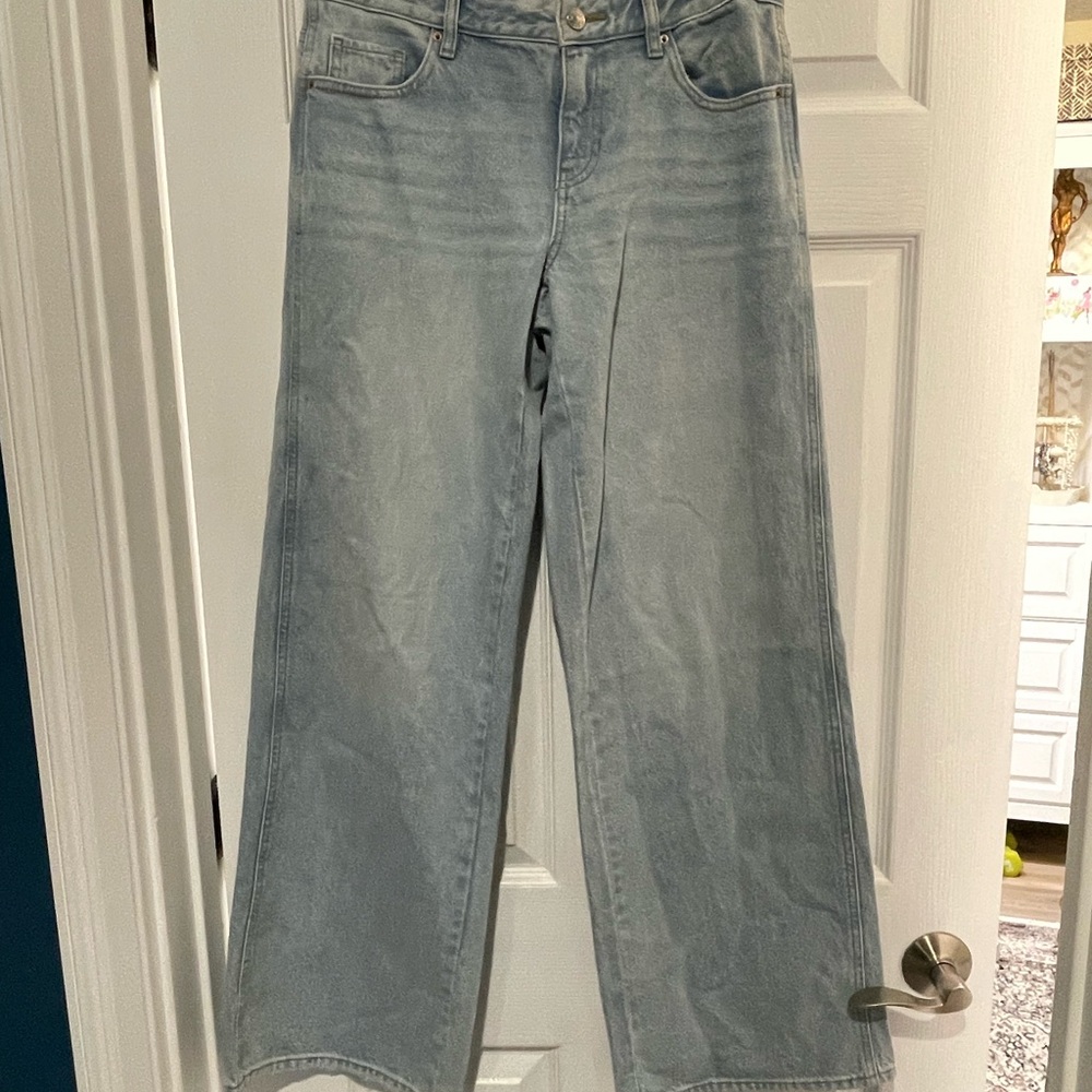 Pacsun Women's Light Blue Jeans, low rise, baggy